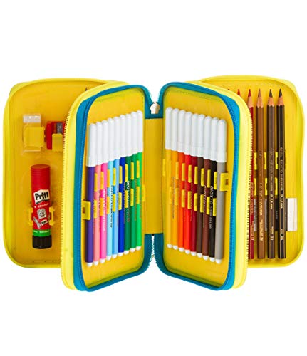 ASTUCCIO Scuola PEN PAD - FACCE DA SJ - Rosso - 3