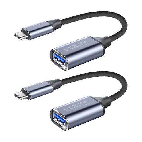 USB to USB C Adapter 3.1 [2 Pack] 5Gbps Cable On The Go usbc to USB Adapter Compatible with MacBook...