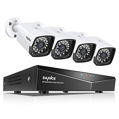 SANNCE 1080P Full HD Security Camera System with 4pcs 1920TVL Outdoor CCTV Cameras