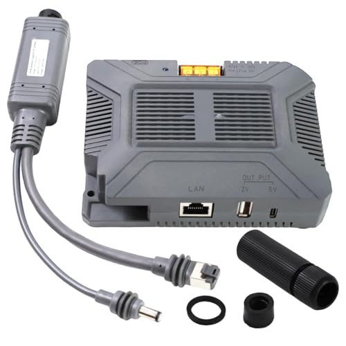 Starlink Mini PoE Injector & 12V Splitter, Replacement for Starlink Mini PoE Power Kit, 150W Gigabit Passive with ESD Protection, DC 9-36V to 48V/3A Power Supply