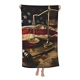 VANZEV Serviette de plage drapeau américain - Serviette de bain en microfibre sans sable - Ultra douce - Séchage rapide - Serviette de piscine absorbante - Serviette légère - Cadeau pour l'extérieur