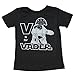 Mighty Fine Star Wars - V is for Vader - Toddler T-Shirt, Black, (4T)
