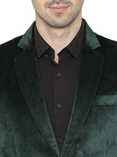 Image of WINTAGE Men's Velvet Two Buttoned Notch Lapel Party Coat Blazer-4 Colors