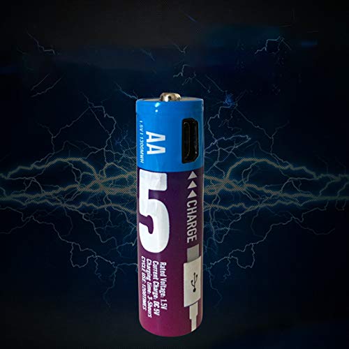BrightBulb Smarttools 4 Pcs DC 5V 1300Mwh USB Rechargeable AA Batterie Ni-Zn No.5 Batterie