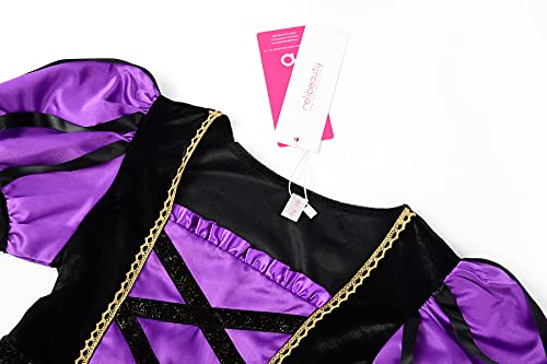 Relibeauty Girls Halloween Spider Witch Dress, 10-12/150 #TOP3