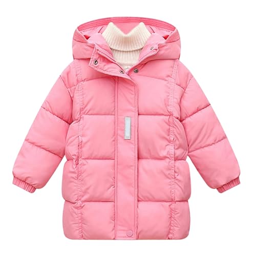 Hooded Puffer Jackets for Girls Kids Winter Lightweight Quilted Jacket Down Coat Fleece Warm Comfy Parka Snow Outwear2