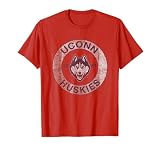 Connecticut Huskies Distressed Cycle Red T-Shirt Small