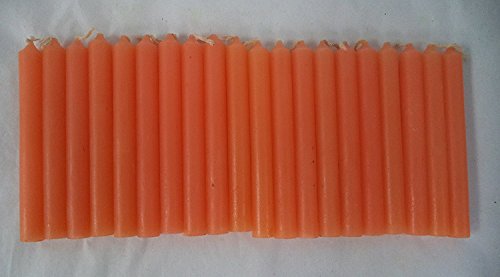 Set of 20 orange Mini Chime Candles: 4
