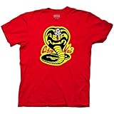 Ripple Junction Cobra Kai Men's Short Sleeve T-Shirt Nostalgic Snake Dojo Logo X-Large Red