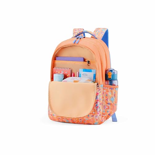 Image of American Tourister Sway | 32 Ltrs | 3 Compartments | Bottle Pocket | Ergonomic Padded Back Panel & Shoulder Straps | School Backpack for Boys & Girls | 1 Year International Warranty | Sweet Peach