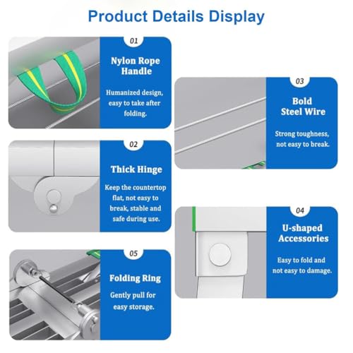 Plateforme de travail pliable stable pour construction et rénovation - 5