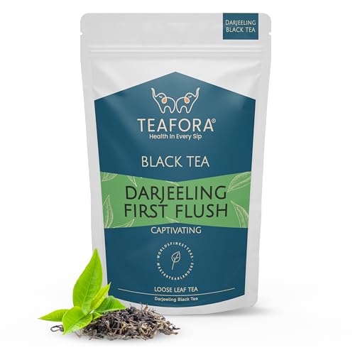 Image of TEAFORA Darjeeling First Flush Black Tea | Single Estate Refreshing & Aromatic | Loose Leaf Tea | Freshly Sourced Direct From Origin - 50g