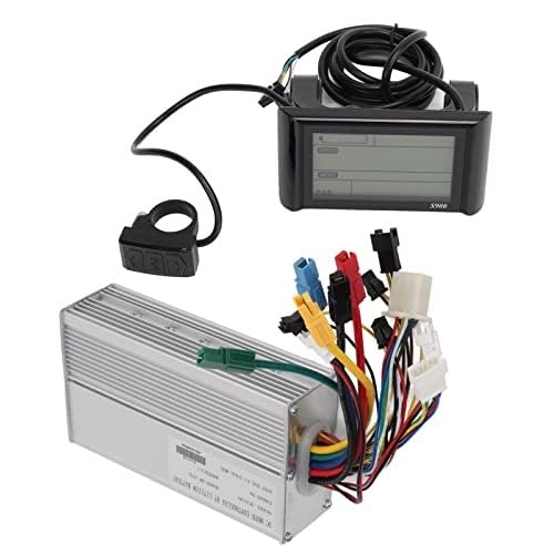 Naprawa kontrolera skutera, BTFWM Zestaw do konwersji silnika rowerowego Panel LCD, do silnika rowerowego 1000 W, 36 V/48 V 30 A, sterownik fali prostokątnej, wspomaganie prędkości, akcesoria rowerowe