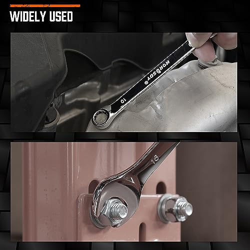 HORUSDY 12-Piece Metric Wrench Set | Combination Wrench Set with Organizer | 12 Point | 8mm - 19mm | Chrome Vanadium Steel - Image 7