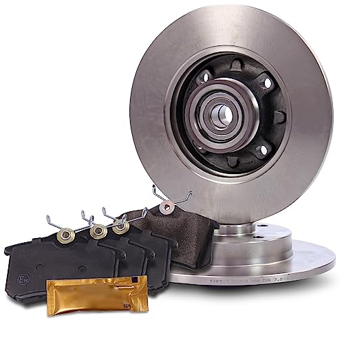 BESTPRICE Bremsenset Hinterachse inkl. Bremsscheiben Ø 249 mm Voll