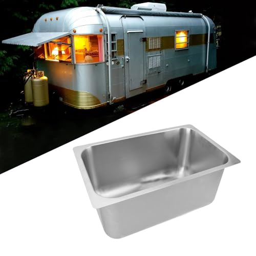 Fregadero de cocina profundo de 250mm lavabo cuadrado para evitar salpicaduras 3