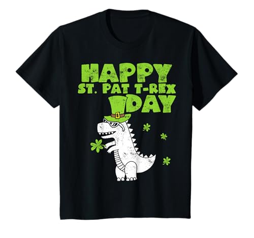 Enfant Happy St Pat Trex Day Dino St Patricks Day T-Shirt