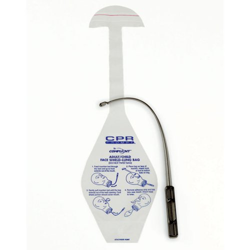 CPR Prompt 100 pk Adult/Child Face Shield Lung Bags (Includes Insertion Tool) - LF06208U