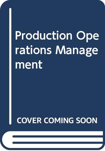 Production Operations Management 007087154X Book Cover