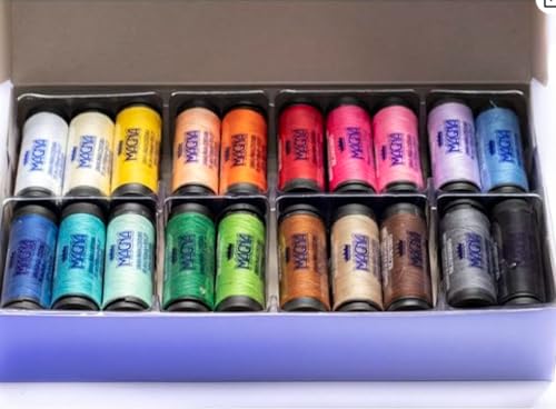 Linha de Costura Corrente Magna Drima Sortidas e Coloridas Kit 40 Tubos Cores Variadas 100% Poliéste