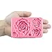 FUNSHOWCASE Large Roses and Flower Bud Fondant Candy Silicone Mold for Cake Decor, Cupcake Topper, Chocolate, Epoxy Resin Jewelry Casting, Homemade Soap, Candle Making, 7 Cavity Sizes 13x8.6x2.3cm