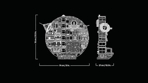 Star Wars 75419 Morte Nera - Set Interattivo UCS da Esposizione per Adulti - 36 Minifigure incl. Luke Skywalker, Han Solo e Darth Vader - Regalo da Collezione per i Fan di Una Nuova Speranza - Lego - Immagine 8