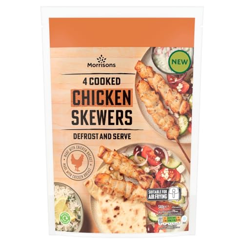 Morrisons 4 Cooked Chicken Skewers 340g