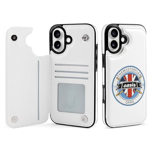 iPhone16Plus用ケース 手帳型 オアシス OASIS バンド スマホケース 財布型 アイフォン16Plus用ケース おしゃれ 軽量 背面 携帯カバー カード収納 スタンド機能 PUレザー 耐衝撃