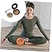 Yardwe Handmade Brass Cymbal Bells for Meditation and Yoga Tingsha Chime with Storage Bag Mindfulness Sound Healing Accessory
