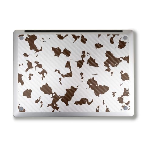 Image of Carbon Fiber Laptop Skin Compatible with Alienware M18 R2 (2024) - Brown Cow - Premium 3M Vinyl Protective Wrap Decal Cover - Easy to Apply | Crafted in The USA by MightySkins