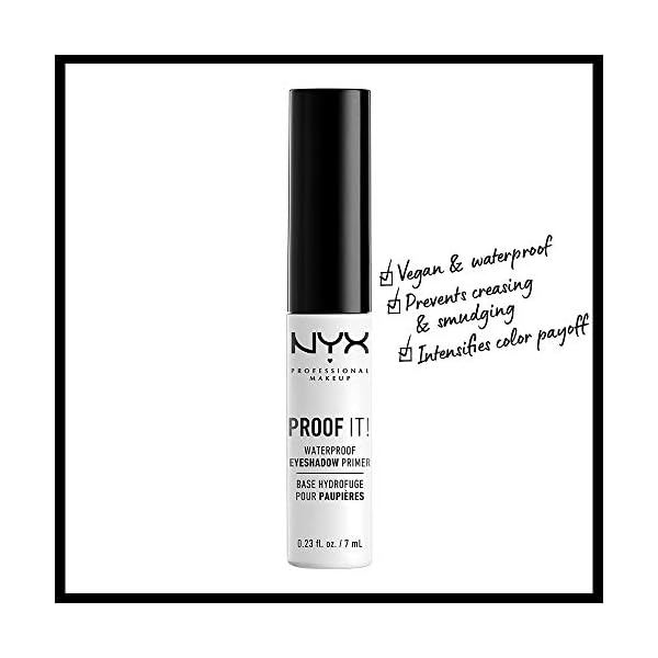 NYX PROFESSIONAL MAKEUP Proof It! Waterproof Eyeshadow Primer, Vegan Formula