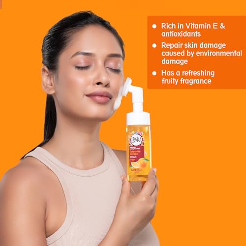 Image of Buds & Berries Tangerine Orange Natural Glow Combo - Nourishing Gel Lotion, Refreshing Silicone Brush Face Wash, and Hydrating Body Wash (240ml+150ml+300ml)