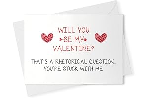 Sweet Love Will You Be My Valentine Funny Valentine Card for Wife for Husband