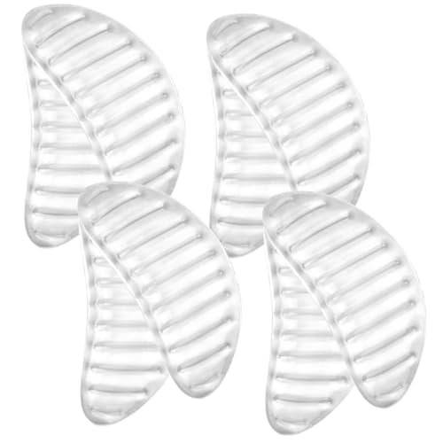 Ipetboom Flat Foot Gel Inserts 4 Pairs Arch Pads Arch Gel Support for Women Men Non-Slip Foot Support Pads for Plantar Relief