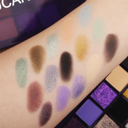 Image of UCANBE 15 Color Eyeshadow Palette - Matte, Shimmer & Metallic Shades, Highly Pigmented, Smooth Blendable Eye Shadow Makeup Pallet Kit for Natural to Bold Looks