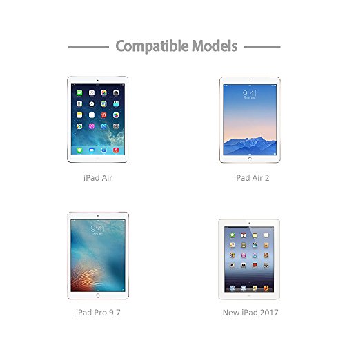 Valkit Ipad Pro 9.7 Case 2016 (Old Model), Smart Slim Stand Translucent Frosted Back Cover For Apple Ipad Pro 9.7 Inch (A1673 A1674 A1675) With Auto Wake/Sleep, Black #TOP7