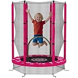AIYAPLAY Trampolín infantil de 4, rosa