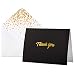 100 Thank You Cards with Envelopes | Thank You Notes, Black & Gold Foil | Blank Cards with Envelopes | For Business, Wedding, Graduation, Baby Bridal Shower, Funeral, Professional Thank You Cards Bulk