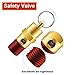 LSTOPGO 2 Pieces 1/4'' Male 150 PSI NPT Air Compressor Pressure Relief Valve Brass Safety Valve Air Compressor Check Valve
