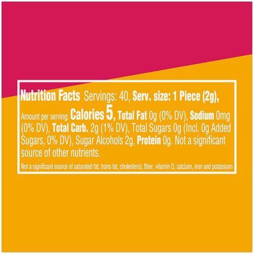 EXTRA Gum Refreshers Fruit Mix Sugar-Free Chewing Gum Bulk, 40 Piece Bottle (Pack of 6)