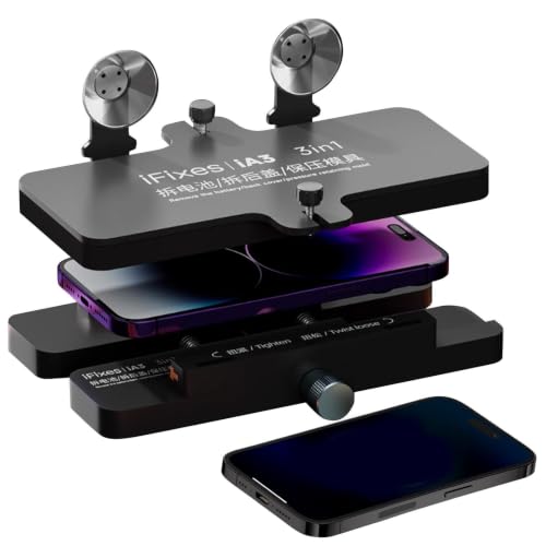 Separador de pantalla de teléfono móvil con abrazadera de fijación ajustable universal