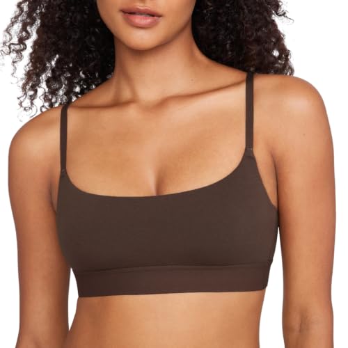 Image of INLYRIC Women's Cotton Bralette - Wireless Unlined Sleep Comfortable Seamless Cami Bra