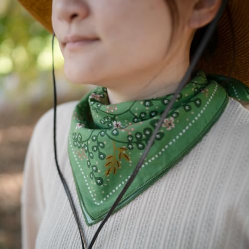Image of WHTE MOSS Bandana - 100% Cotton Extra Soft Scarf Handkerchief for Men & Women