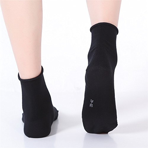 Image of EABERN Womens Thin Cotton Socks,Soft Breathable Casual Above Ankle Crew Socks 6 /9 /12 Pairs