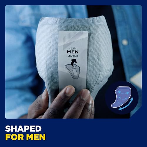 Image of TENA for Men Level 1 Incontinence Protector Maximum Guard Incontinence Pad for Men (4 Pack of 96)