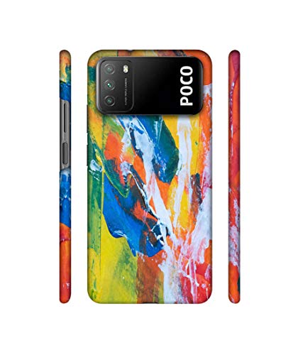 Image of Amazon Brand - Solimo Designer Multicolor Paint On Wall 3D Printed Hard Back Case Mobile Cover for Mi Poco M3