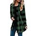 Labor Coat for My The Orders Womens Flannel Cardigan Buffalo Plaid Jacket Trendy Casual Loose Long Sleeve Kimono Fashion Fall Outfits with Pockets