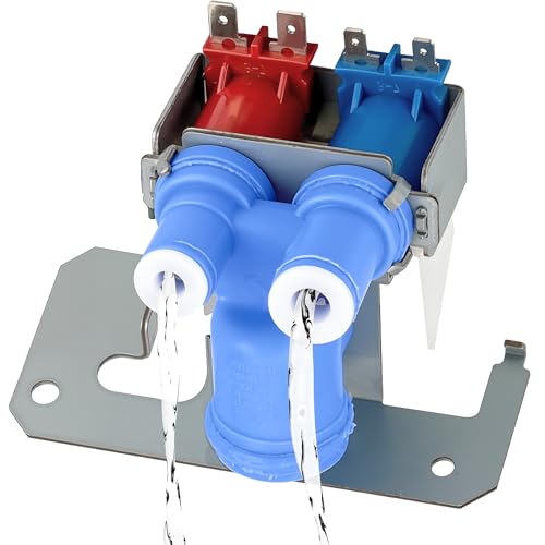 Upgraded WR57X33326 WR57X10032 Refrigerator Water Inlet Valve-Great Water Flow Control - Fits G-E DSHS6VGBBCSS DSHF6VGBCCWW DSHF6VGBBCWW TPX24BRYAWW & Ken-more 36350232000 36350242000