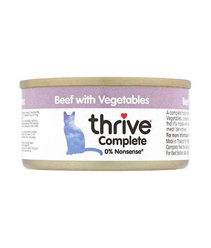 thriveComplete Cat Wet Food Beef with Vegetables 12pics in Tray