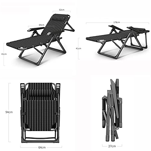 Chaise de patio inclinable café avec siège et dossier rembourrés